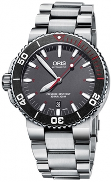 Buy this new Oris Aquis Red Limited Edition 01 733 7653 4183-Set MB mens watch for the discount price of £1,080.00. UK Retailer.